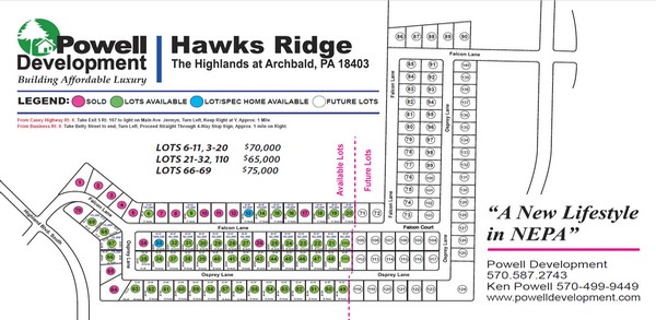  Hawks Ridge at Archbald Powell Development